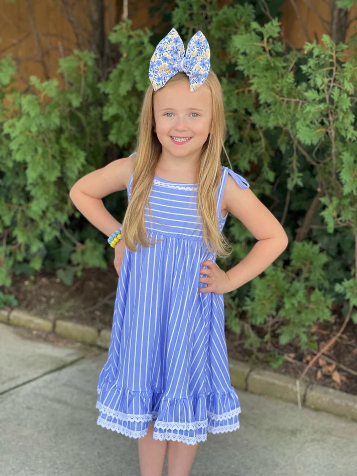 Ruffle Tie Strap Dress | Periwinkle Twinkle