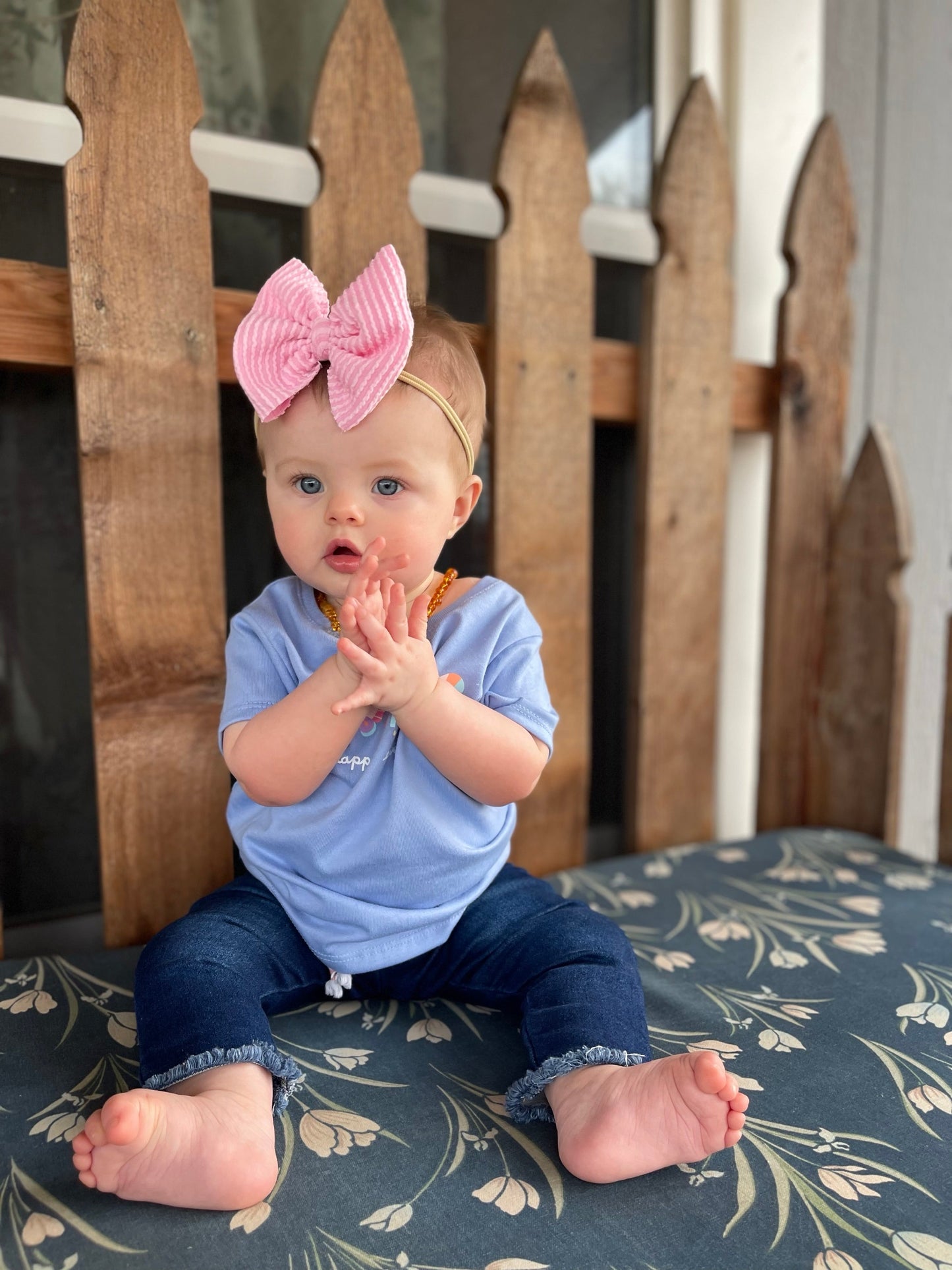 Urban Rib Knit Bow | Bubblegum