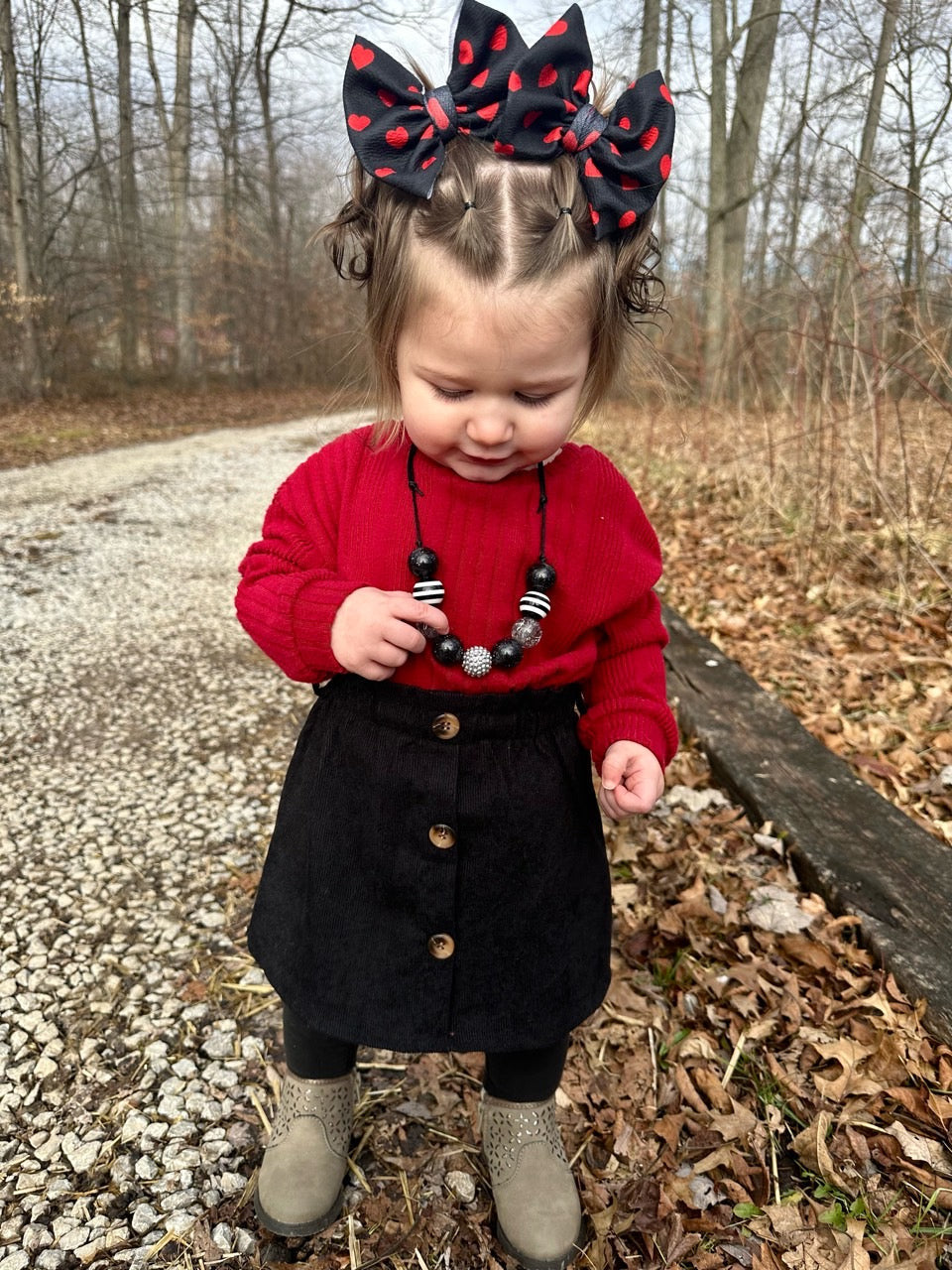 Valentines Bow | Queen of Hearts