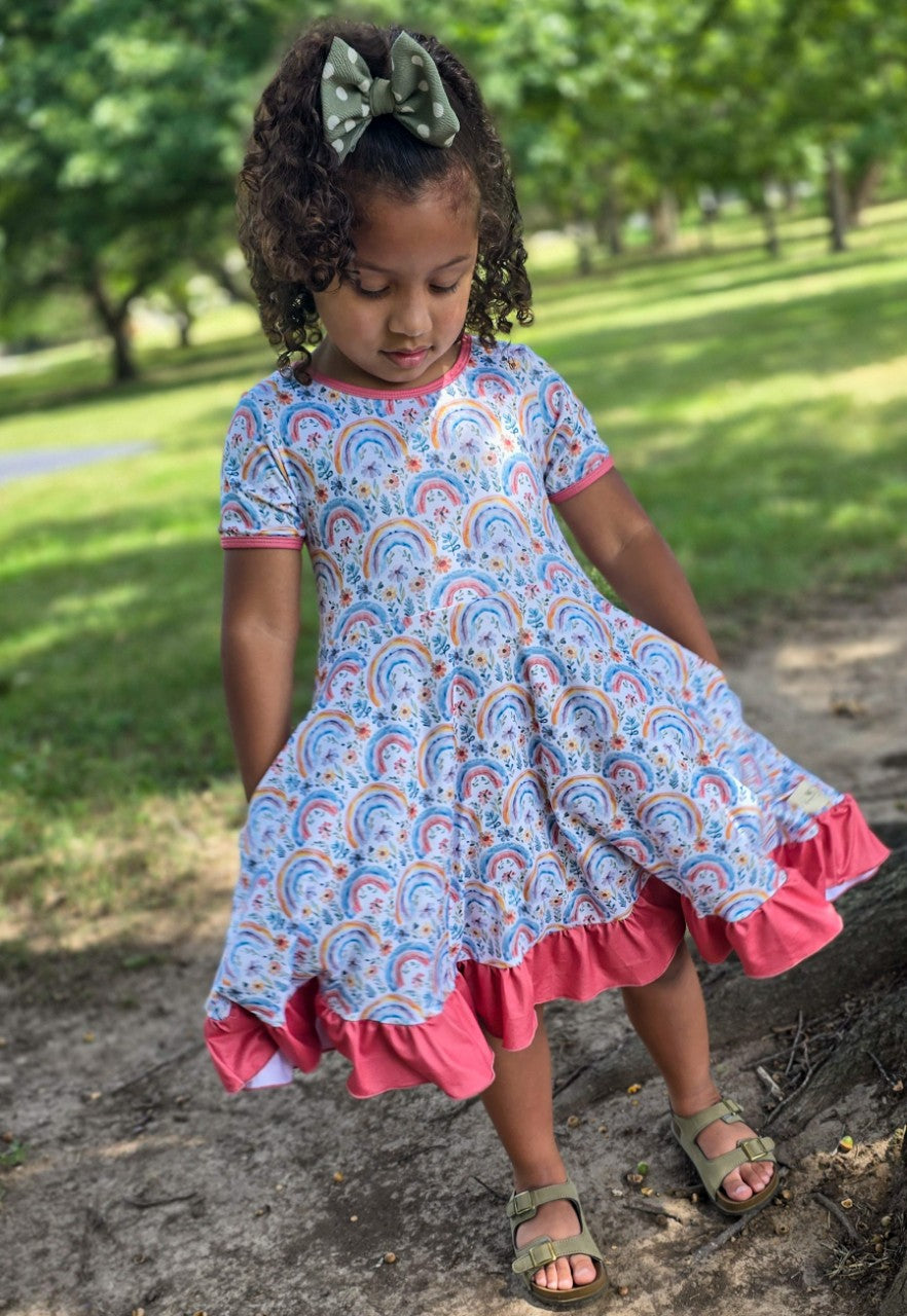 Rainbow Twirl Dress | Eliza