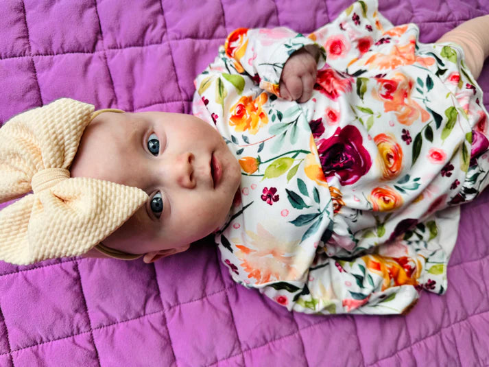 Long Sleeve Babydoll Dress | Autumn Floral Mix