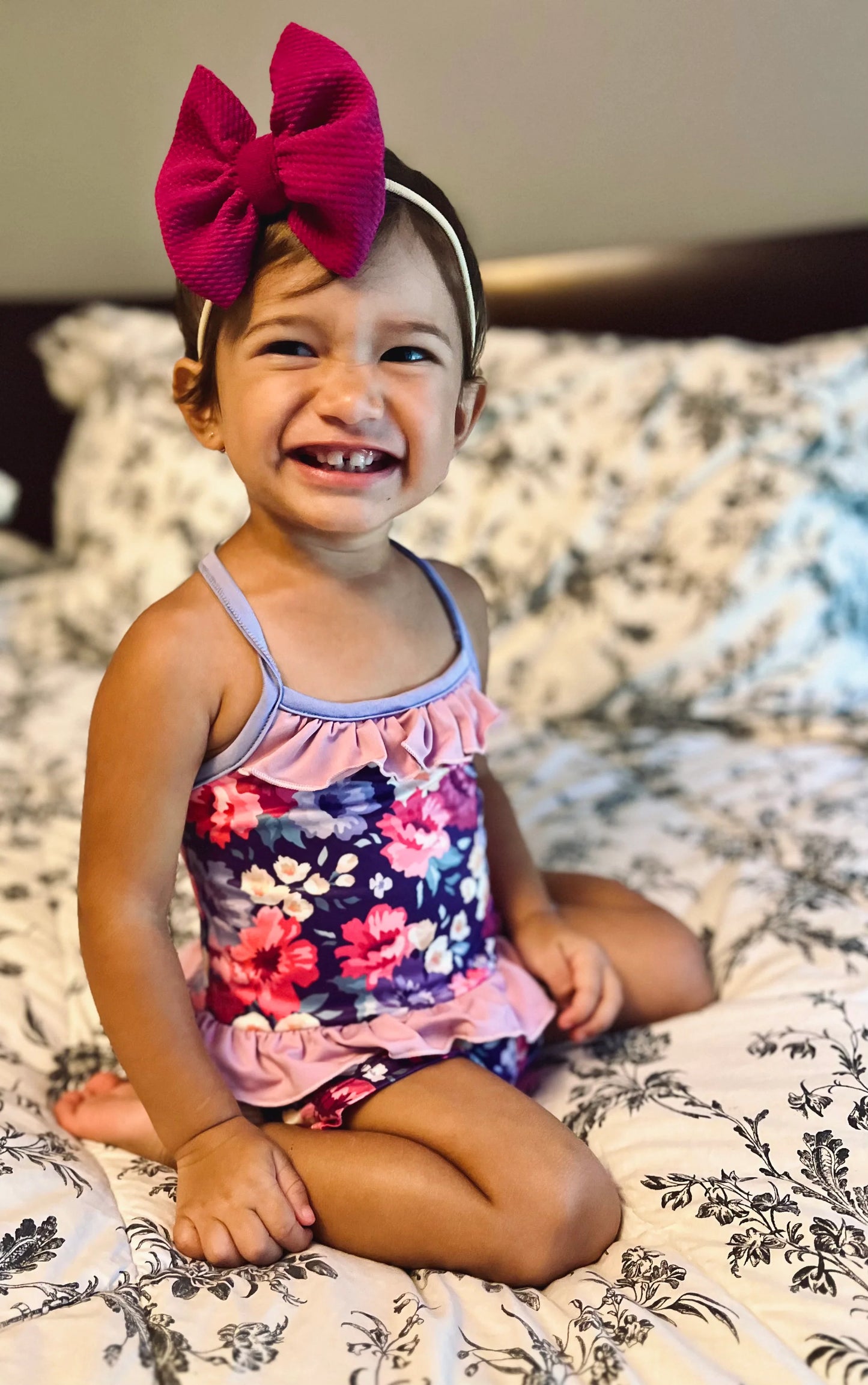 Tank Top Lounge Set | Purple Summer Flowers
