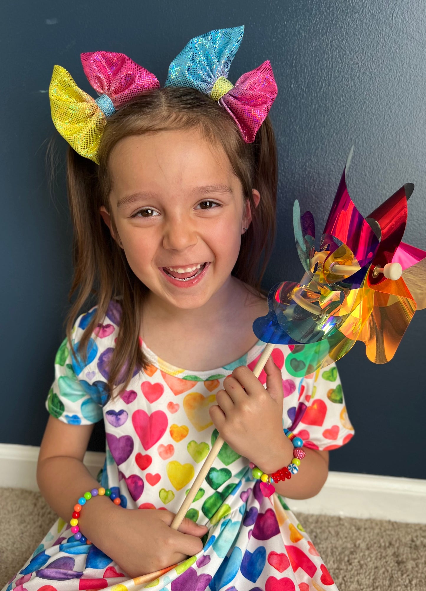 Shimmer Swim Bow | Rainbow Fizz