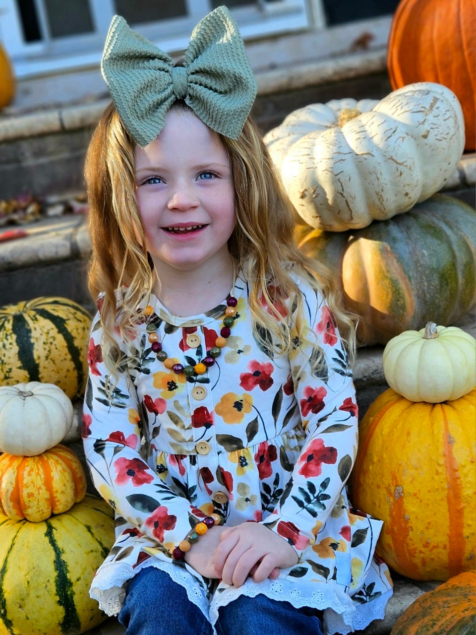 Urban Rib Knit Bow | Artichoke