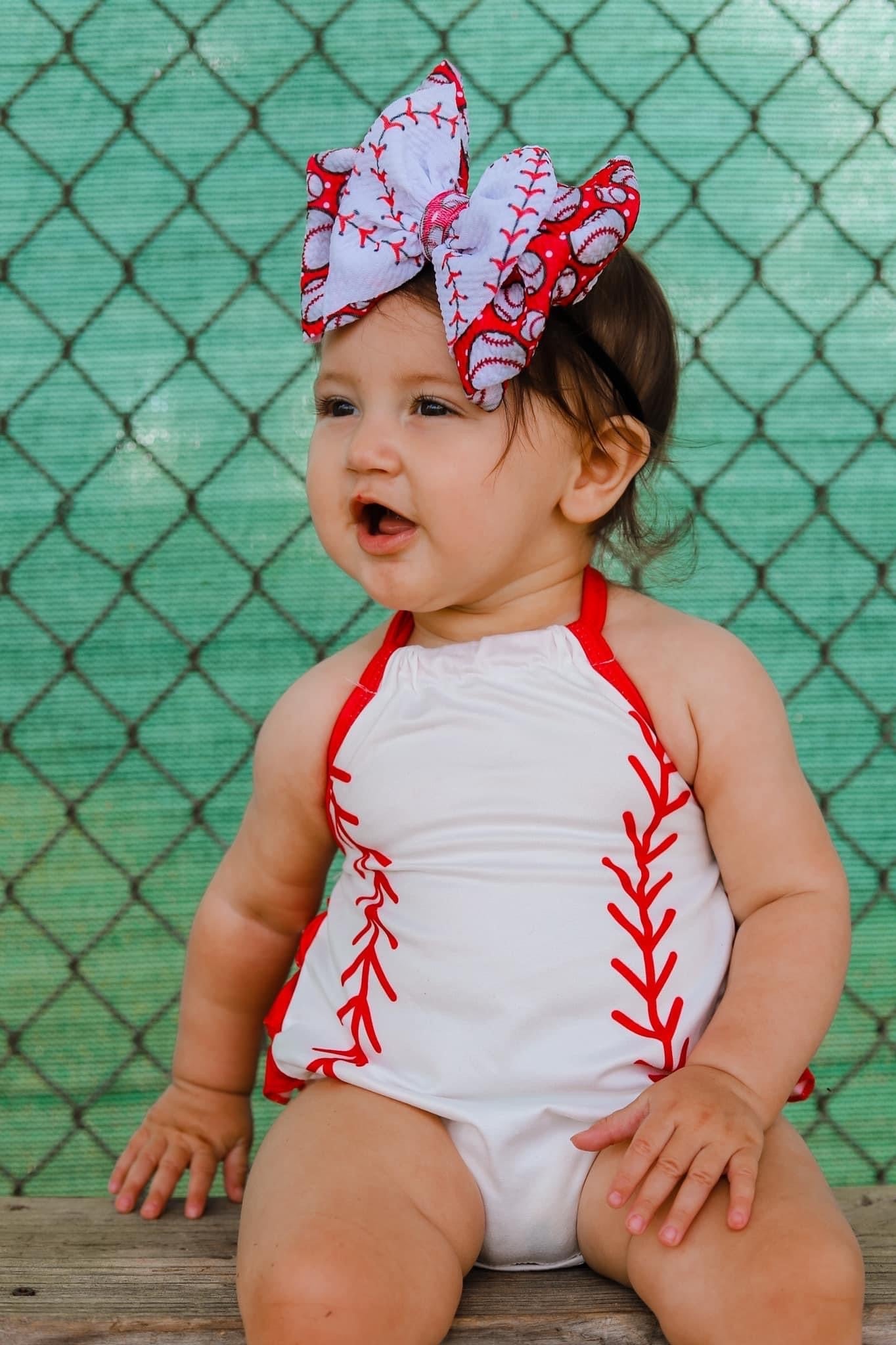 Baseball Bow | Play Ball & Batter Up Stacker