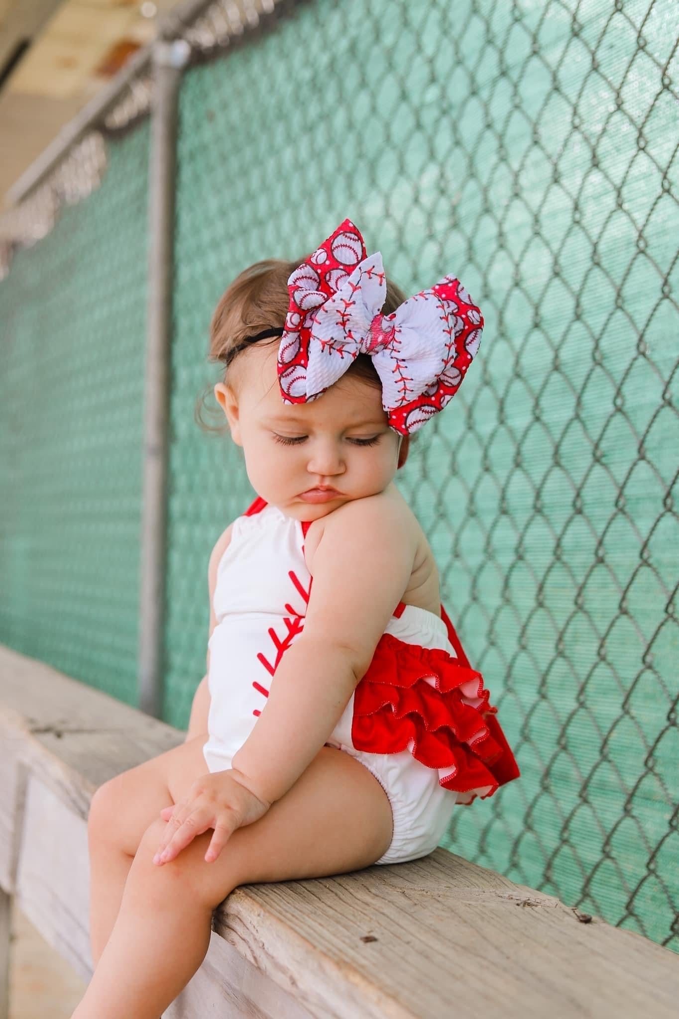 Baseball Bow | Play Ball & Batter Up Stacker