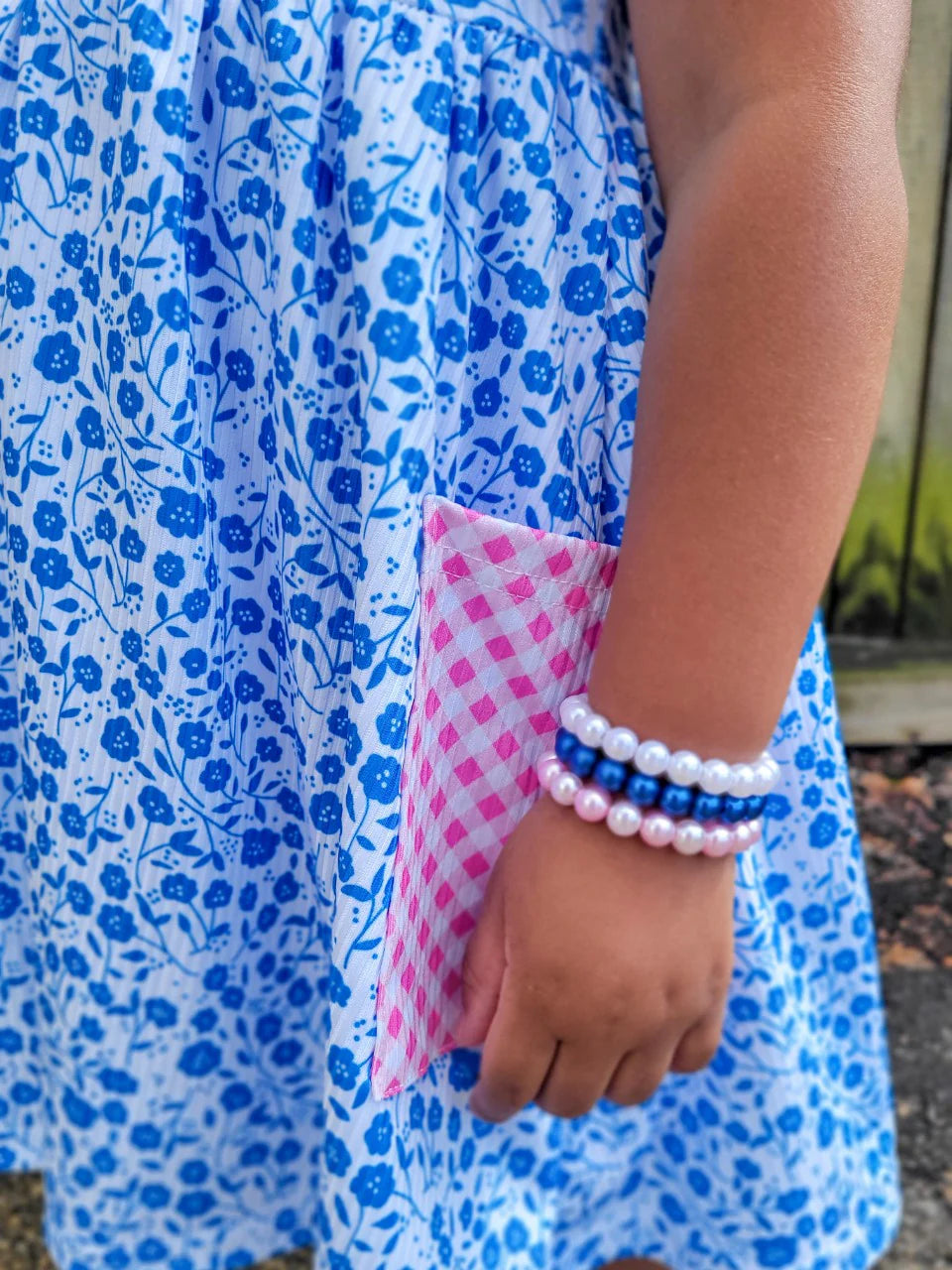 Rib Knit Floral Dress | Summer Blues