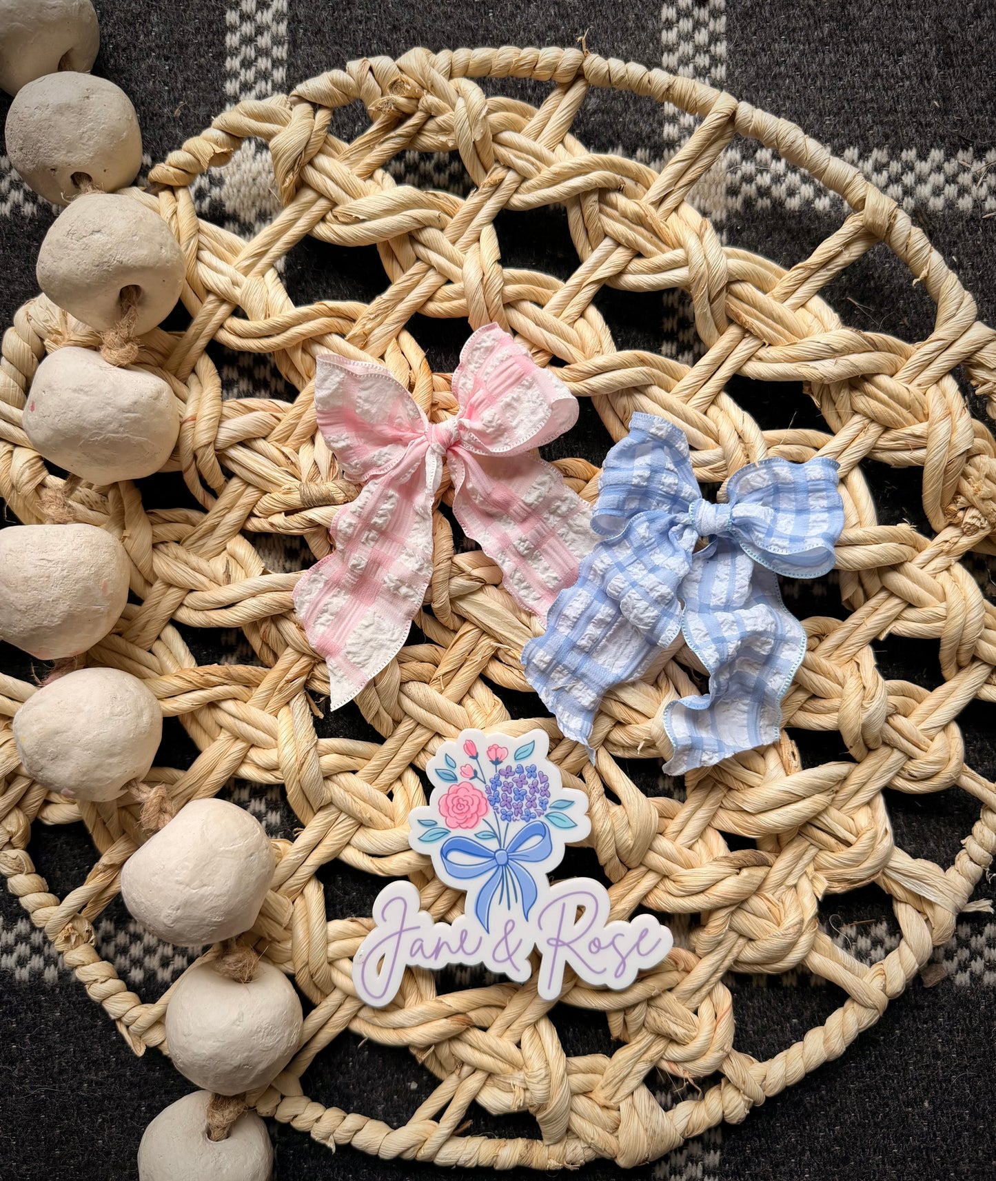 Poppy Knot | Cottage Plaid Collection