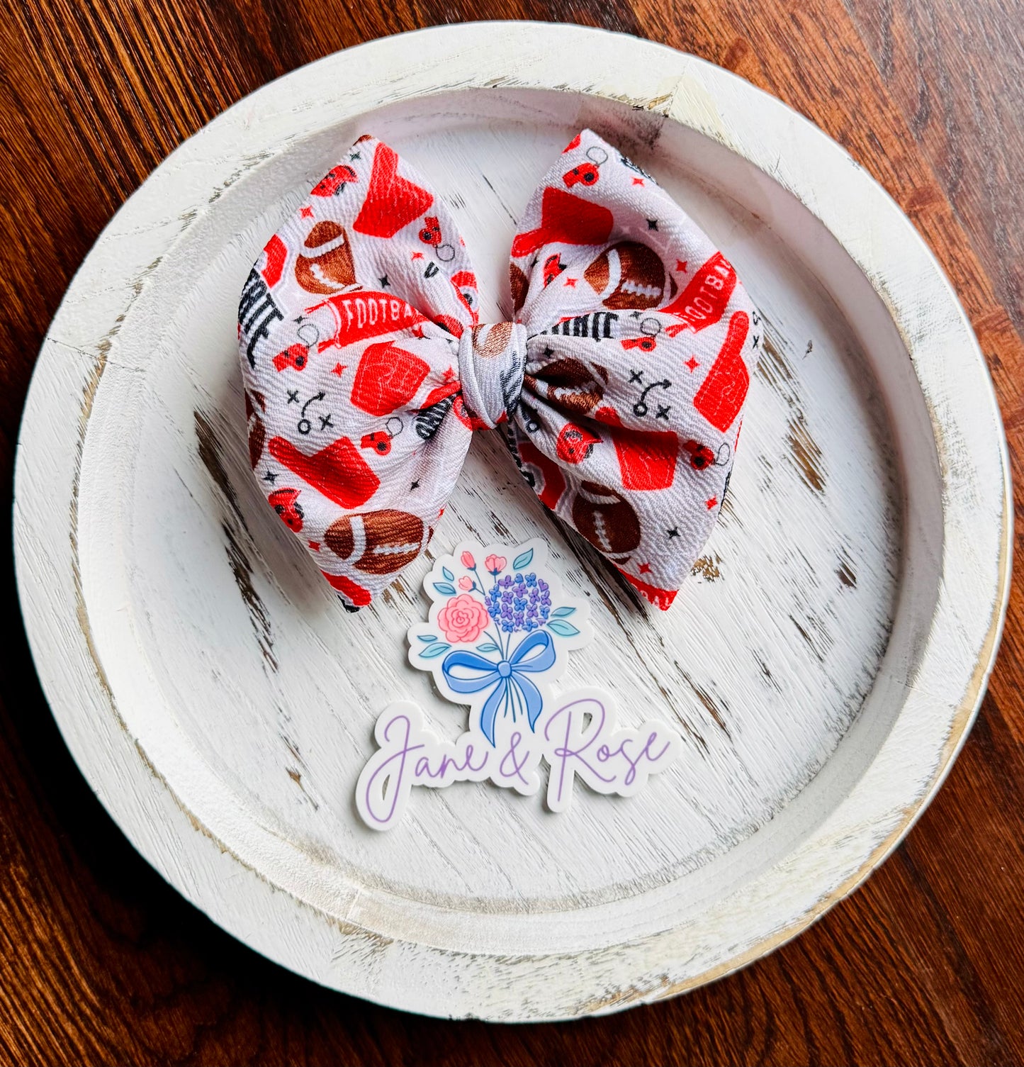 Football Bow | Ohio State