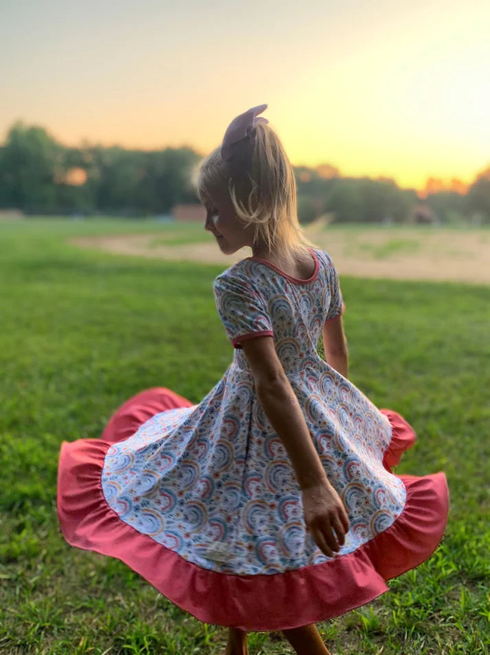 Ruffle Twirl Dress | Vintage Rainbows