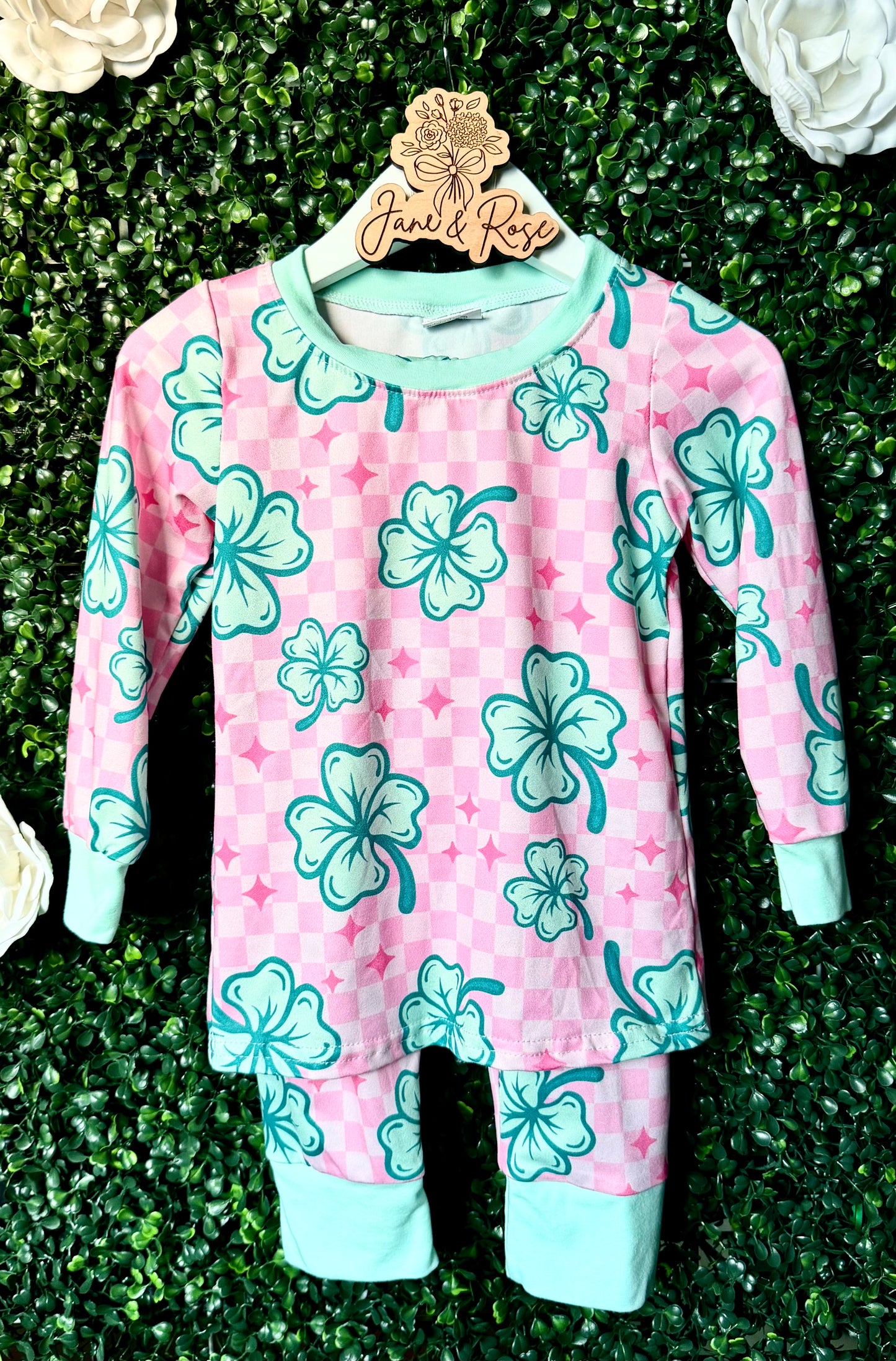 Long Sleeve Lounge Set | Shamrock Snuggle