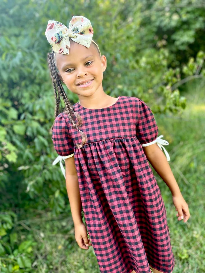 Flannel Plaid Babydoll Dress | Onyx & Wine