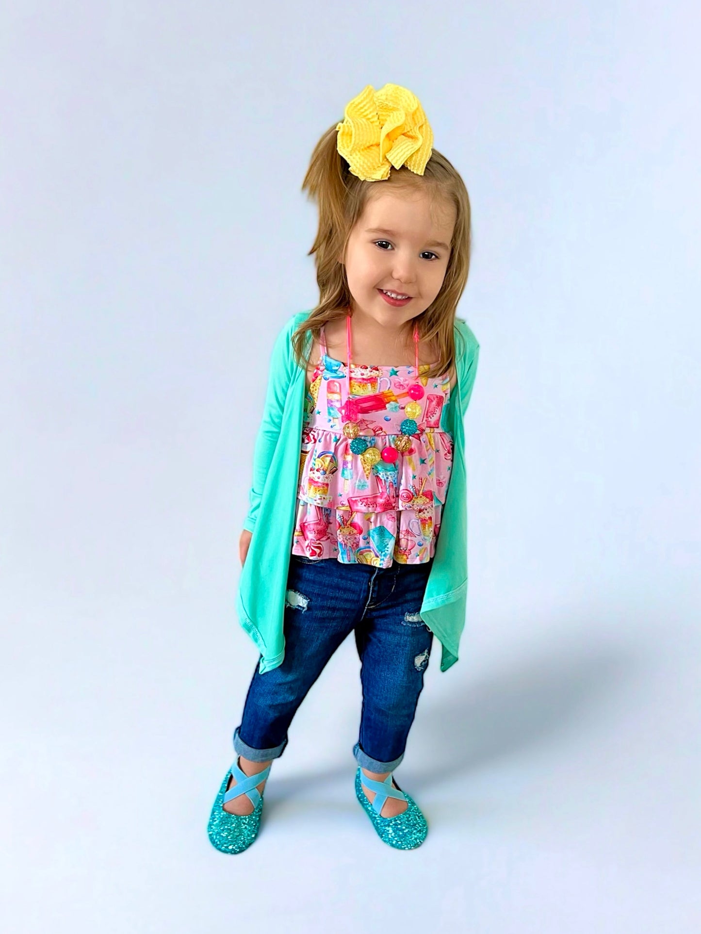 Urban Rib Knit Bow | Banana