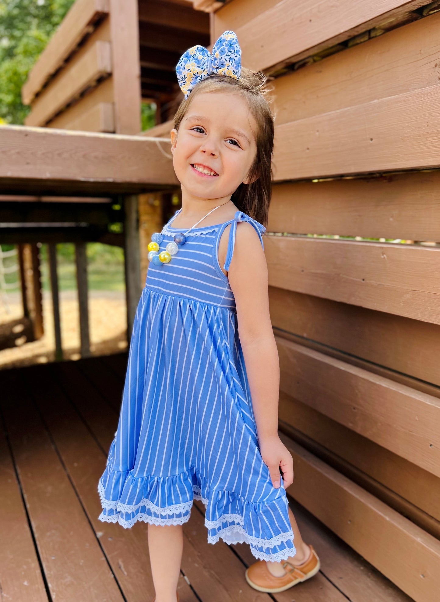 Ruffle Tie Strap Dress | Periwinkle Twinkle