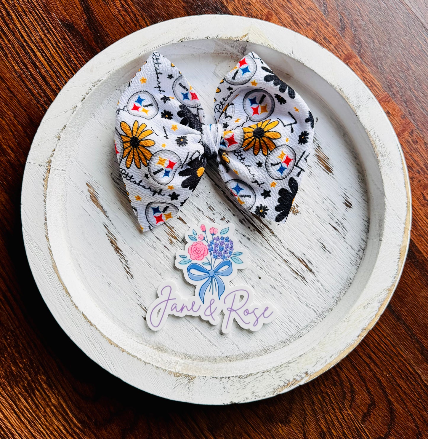 Football Bow | Pittsburgh