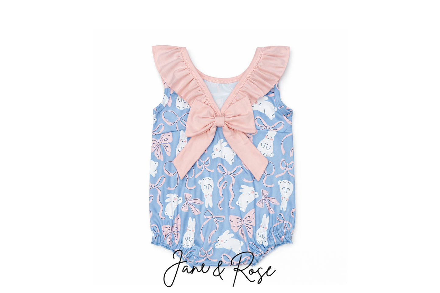 Bow Back Romper | Hop Little Bunny