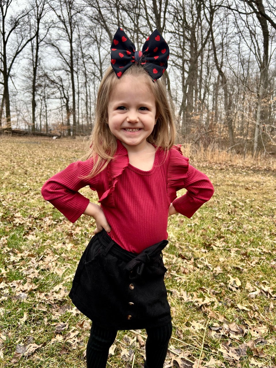 Valentines Bow | Queen of Hearts