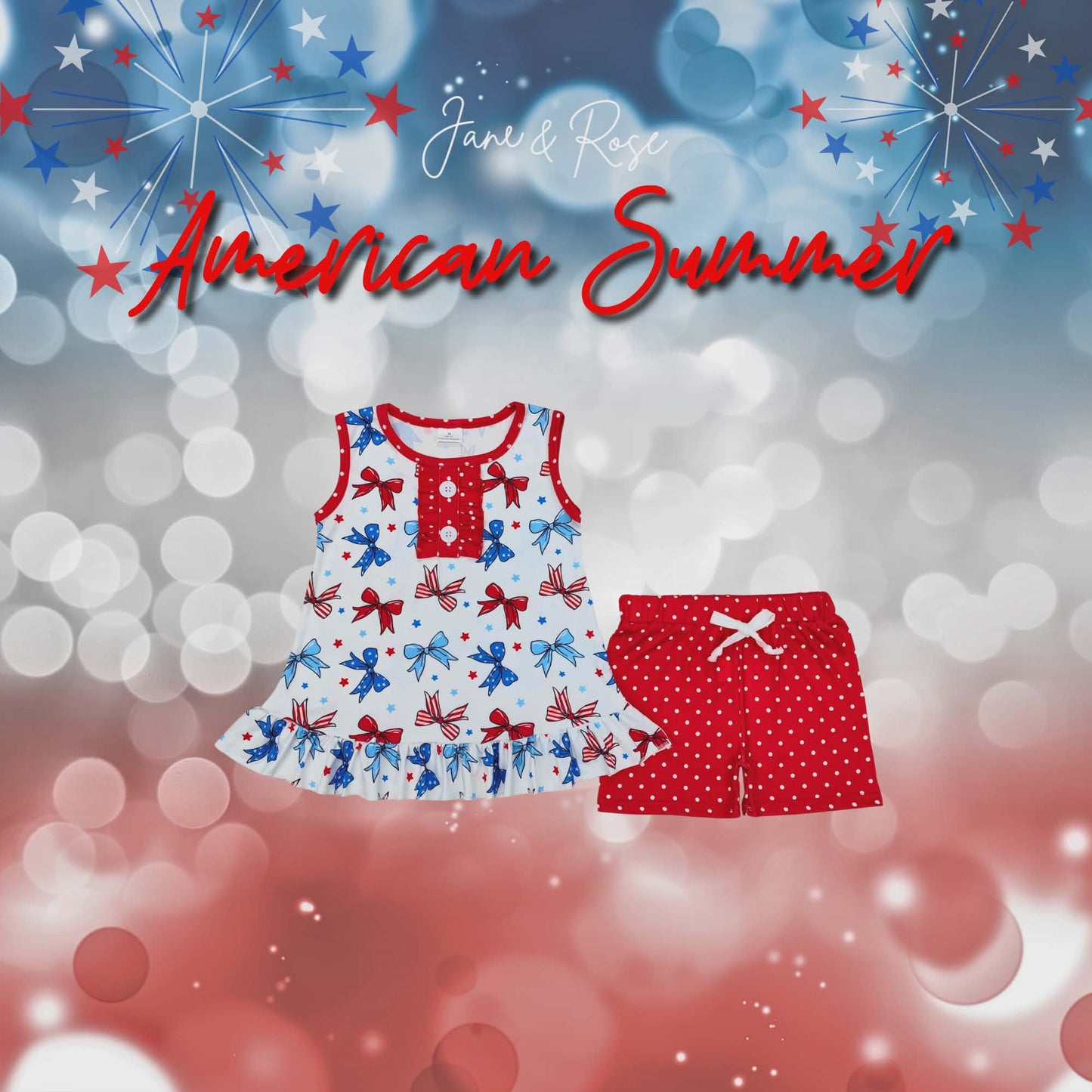Ruffle Tank & Shorts Set | Sunset Sailing