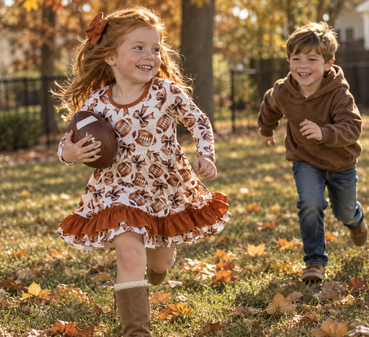 Charm Twirl Dress | Gridiron Girl
