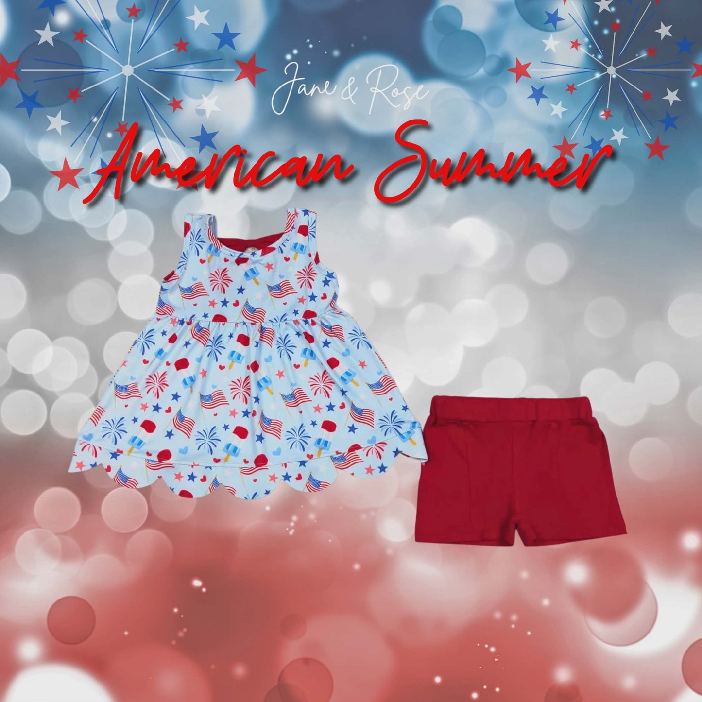 Scallop Tank Set | Summer Glory