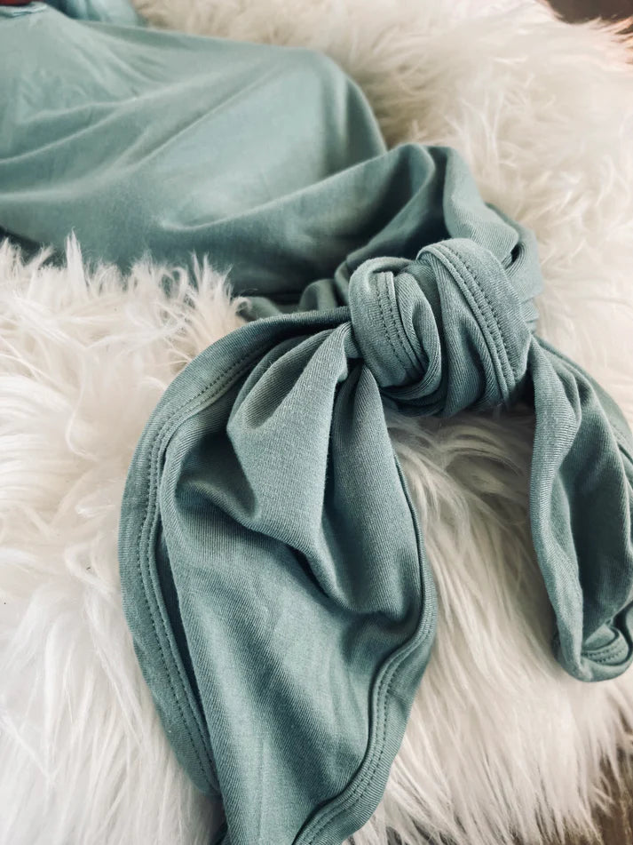 Bamboo Knotted Gown | Eucalyptus