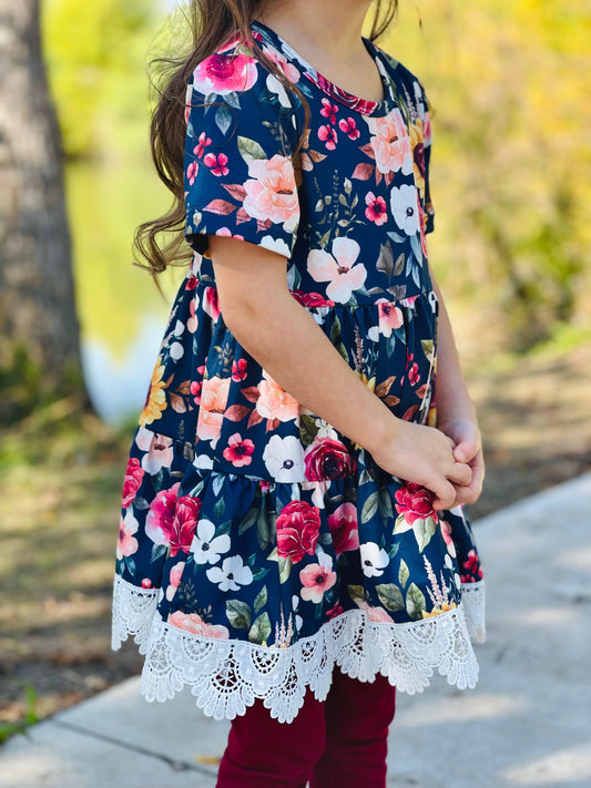 Tiered Peplum Set | Sunflower Woods