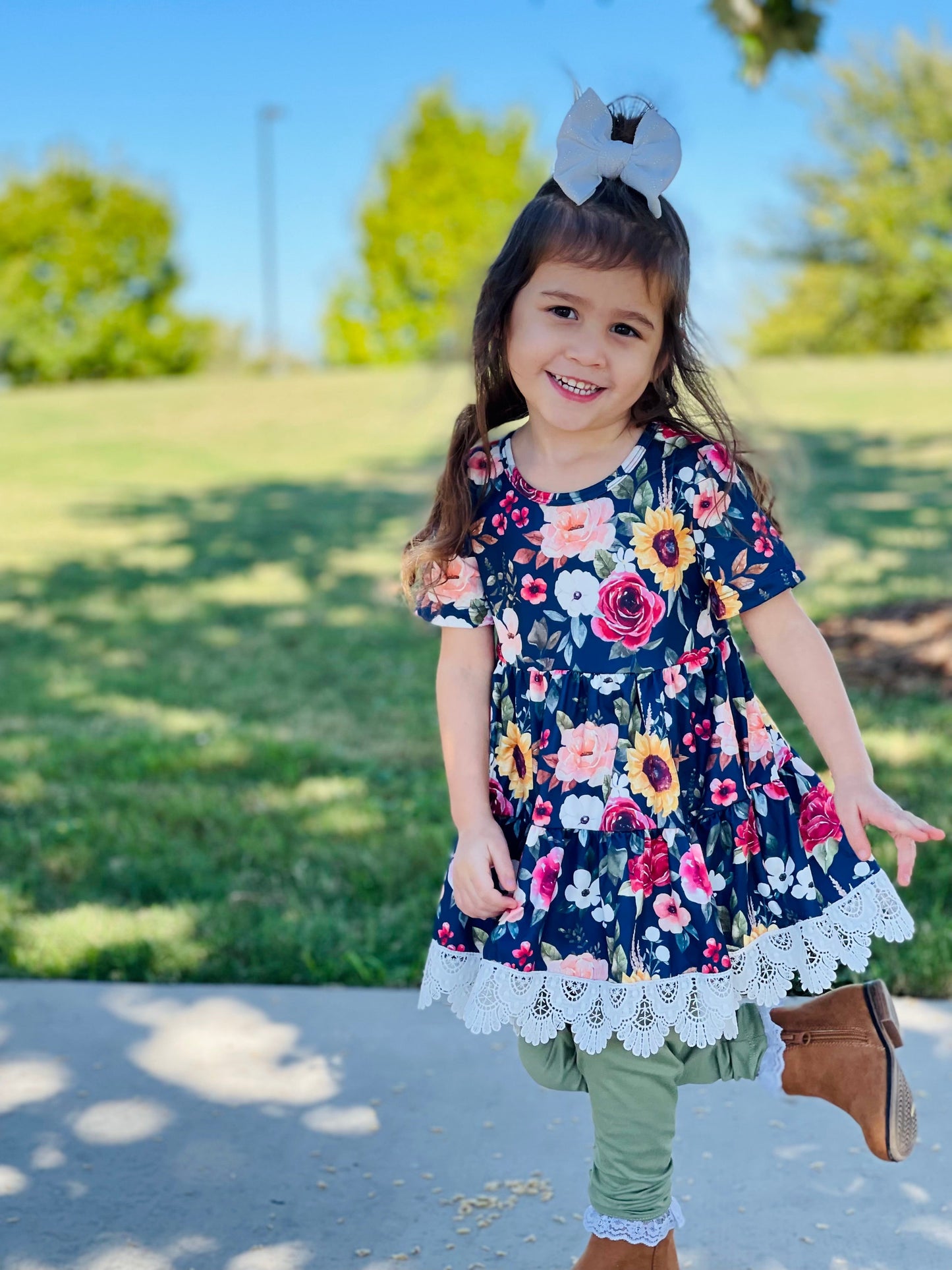 Tiered Peplum Set | Sunflower Woods