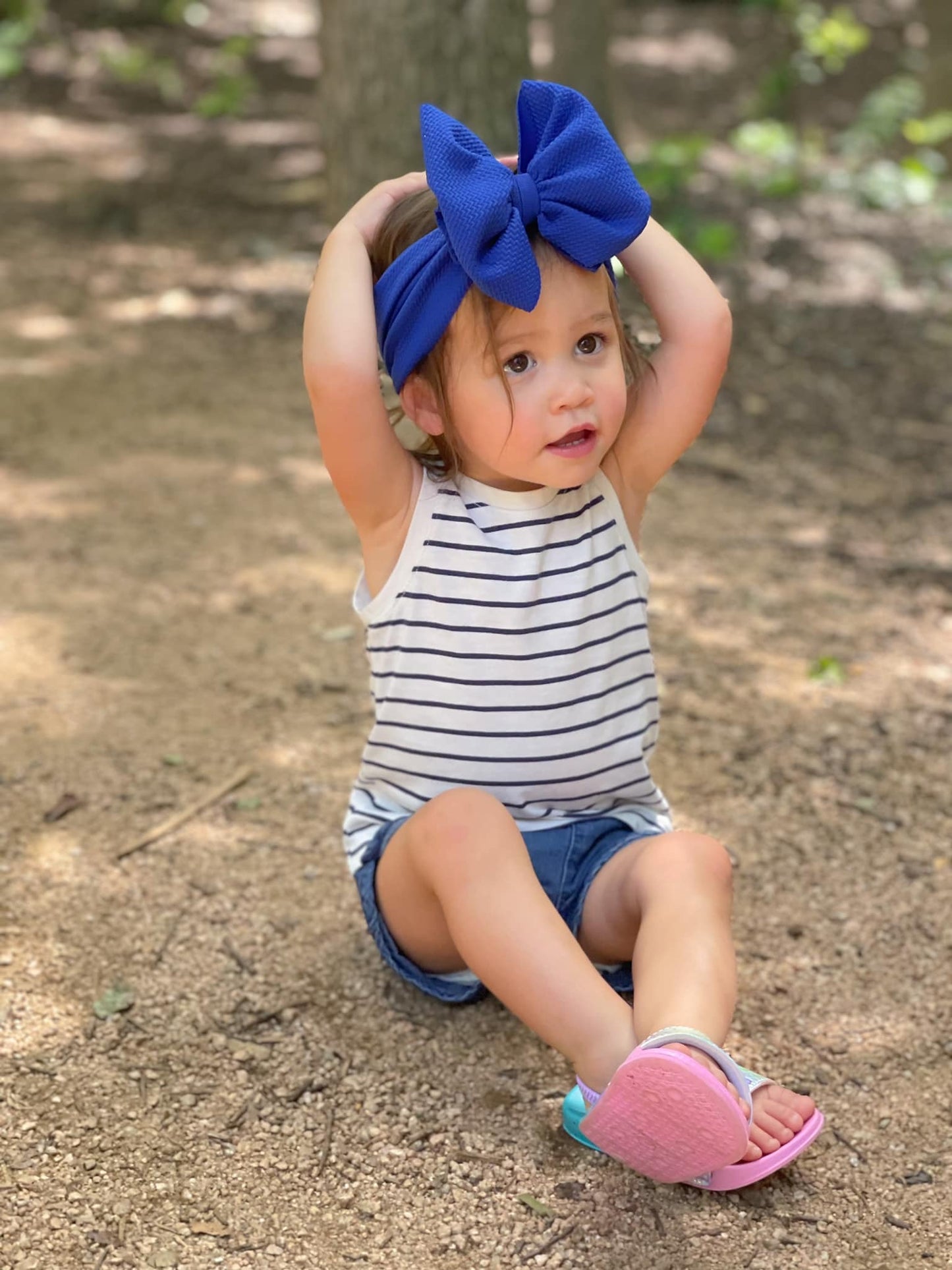 Solid Bow | Azure