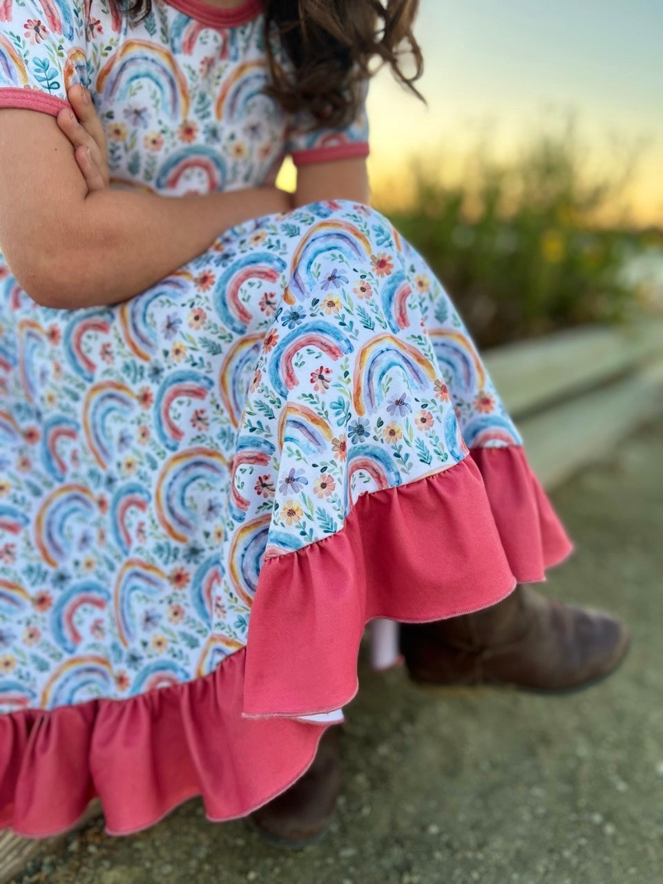Rainbow Twirl Dress | Eliza