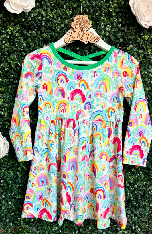 Long Sleeve Criss Cross Dress | Lucky