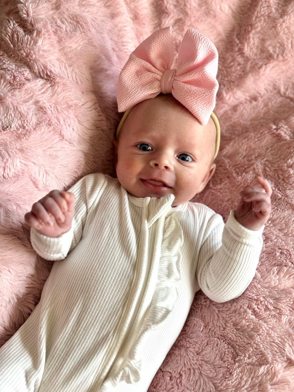 Solid Bow | Cotton Candy