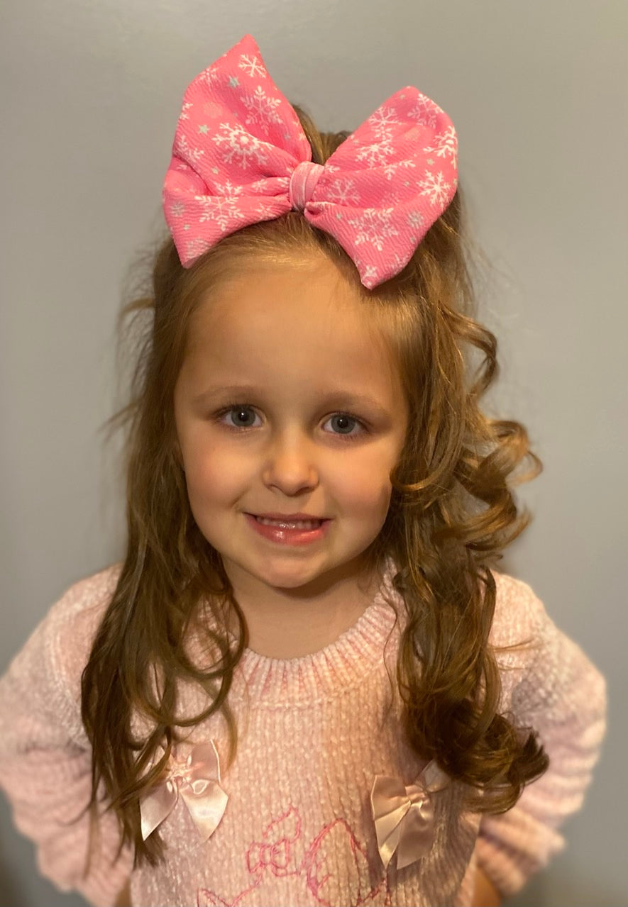 Winter Bow | Blush Blizzard