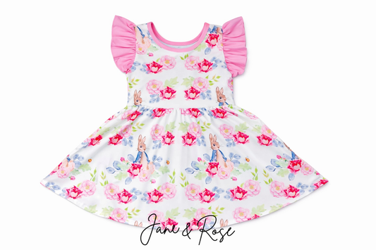 Ruffle Sleeve Dress | Hip Hop