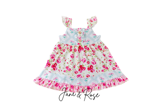 Flutter Sleeve Tank Dress | Spring Garden