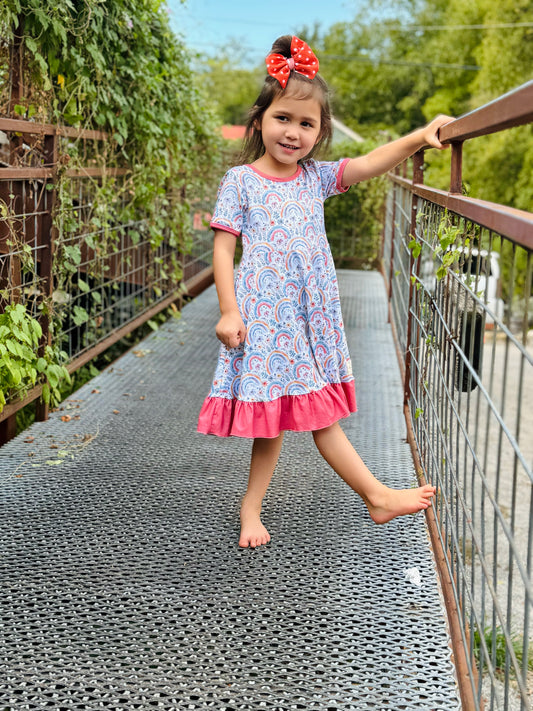 Rainbow Twirl Dress | Eliza