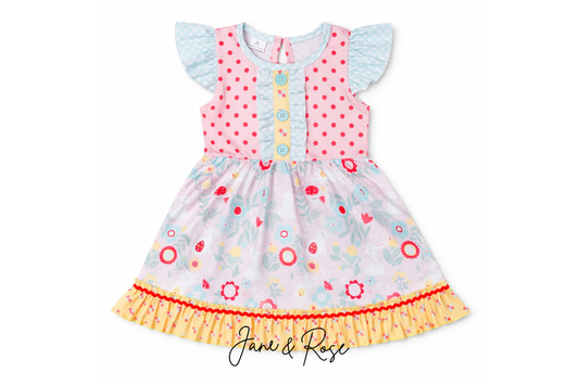 Ruffle Sleeve Dress | Egg Hunt