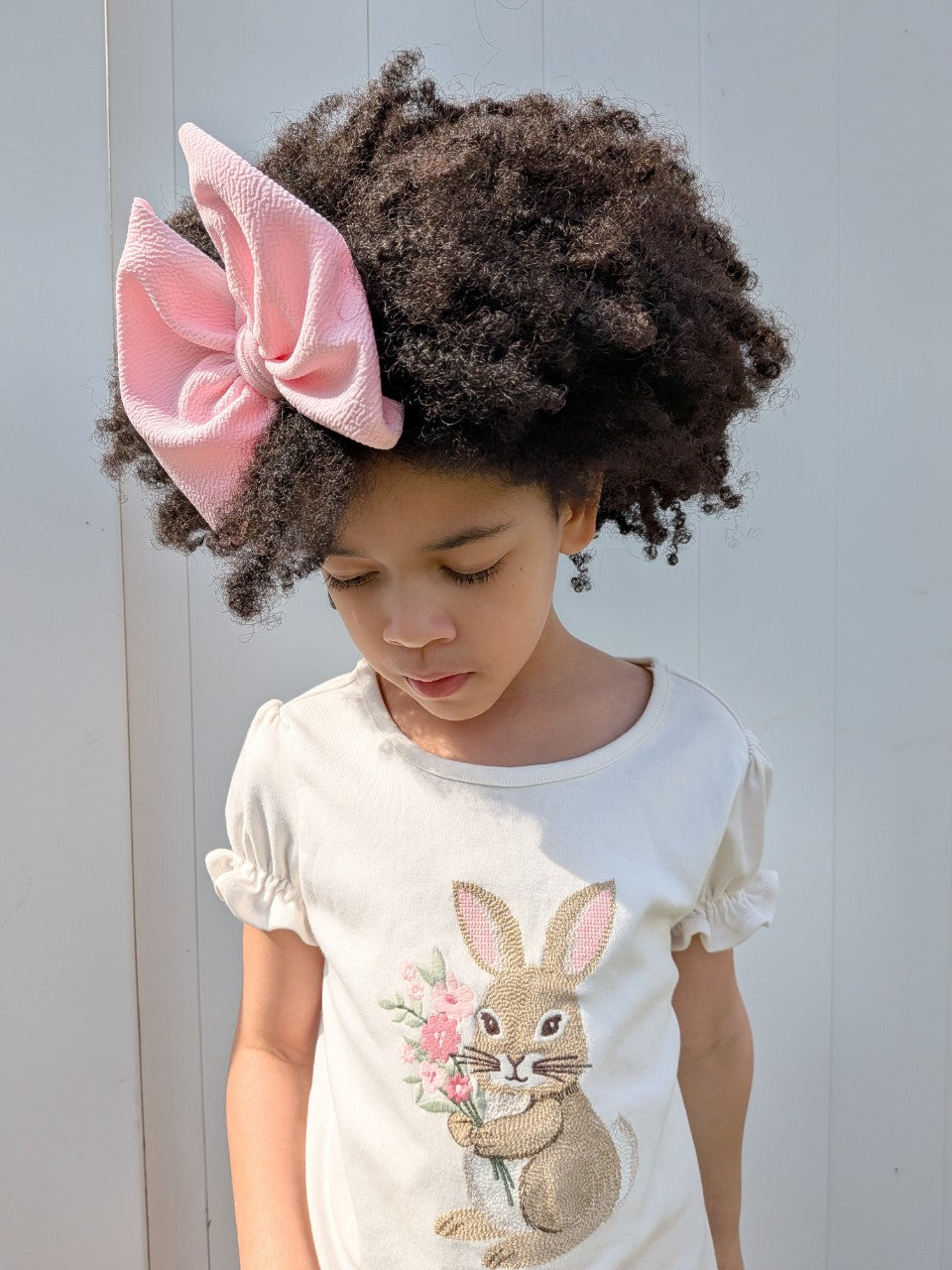 Solid Bow | Cotton Candy