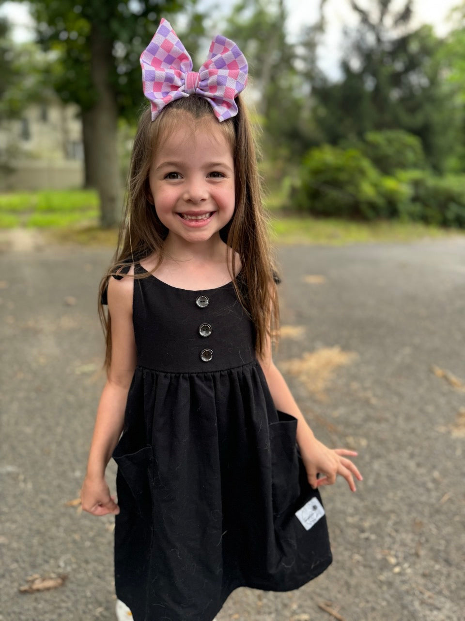 Checkered Bow | Sugar Rush