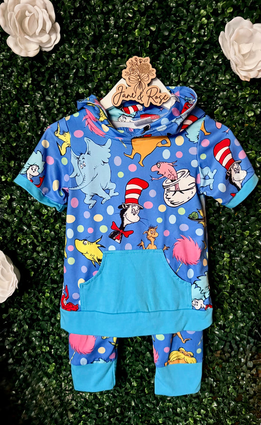 Short Sleeve Hoodie Set | Places You’ll Go