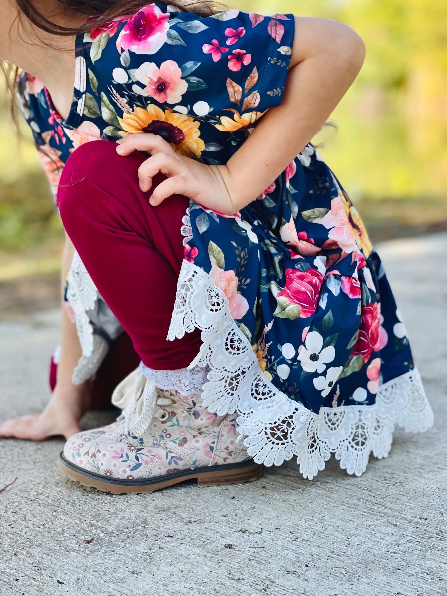 Tiered Peplum Set | Sunflower Woods