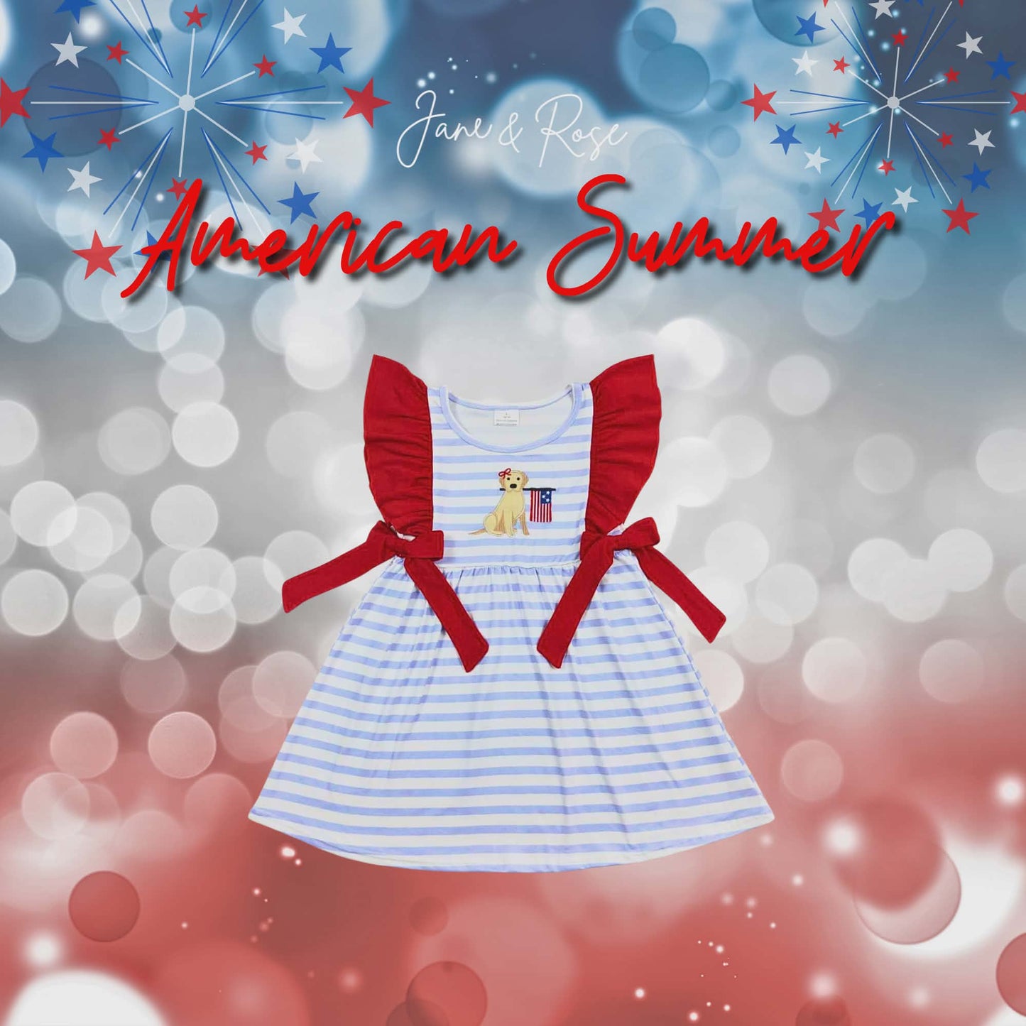 Ruffle Bow Dress | Dogs Days