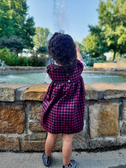 Flannel Plaid Babydoll Dress | Onyx & Wine
