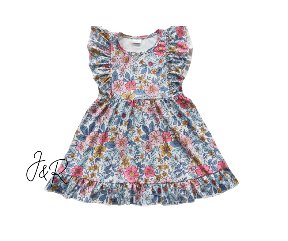 Flutter Dress | May Flowers | 2week TAT