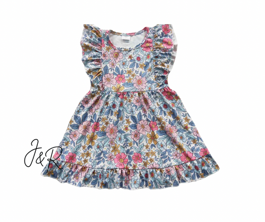 Flutter Dress | May Flowers | 2week TAT