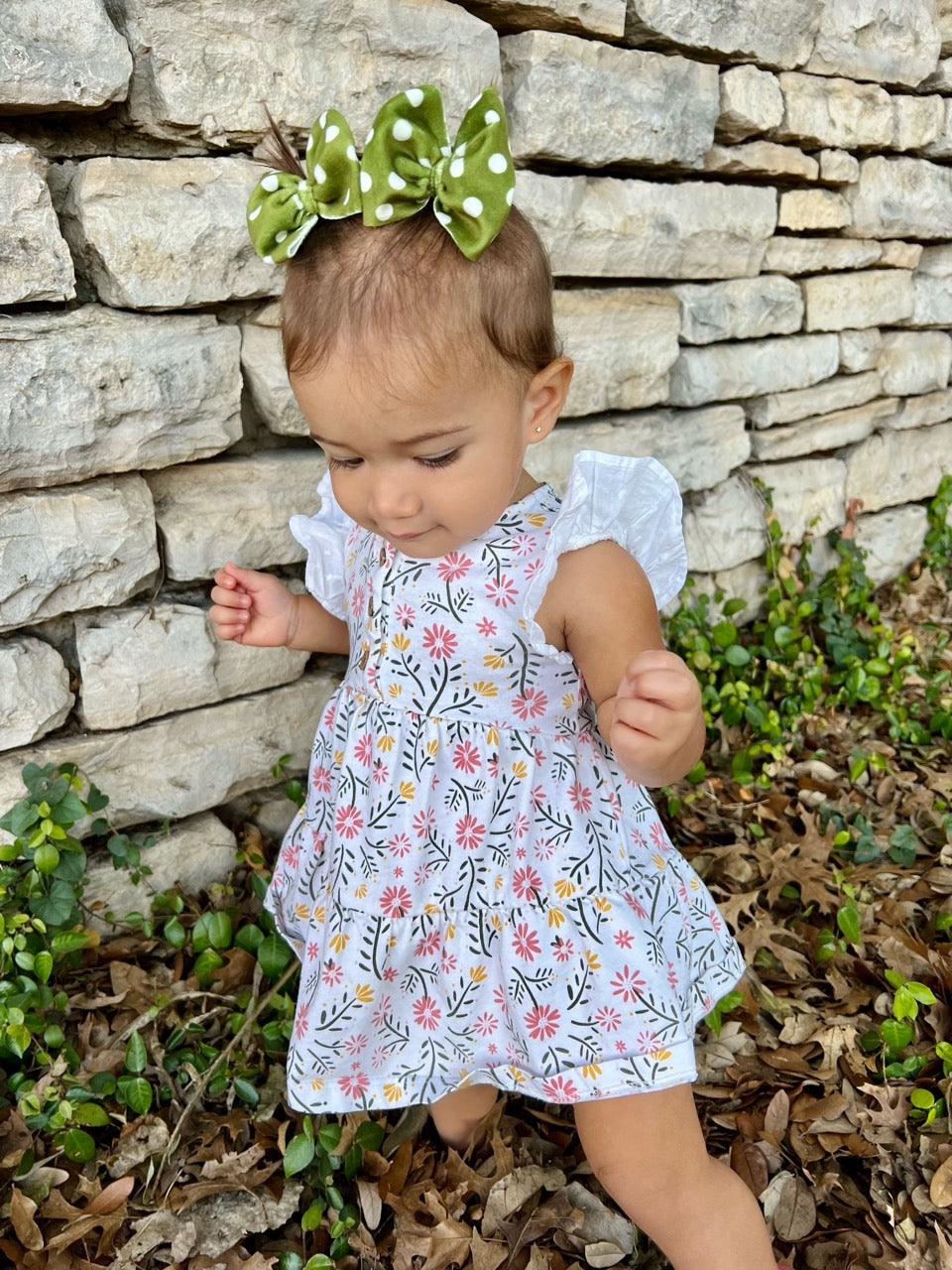 Spotted Bow | Olive