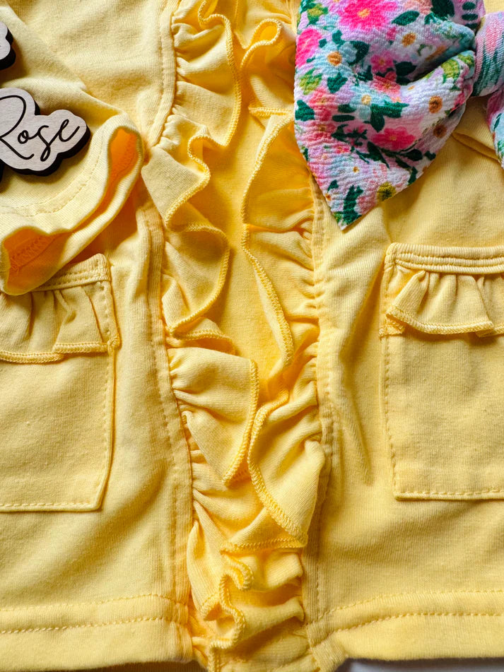 Ruffle Cardigan | Banana