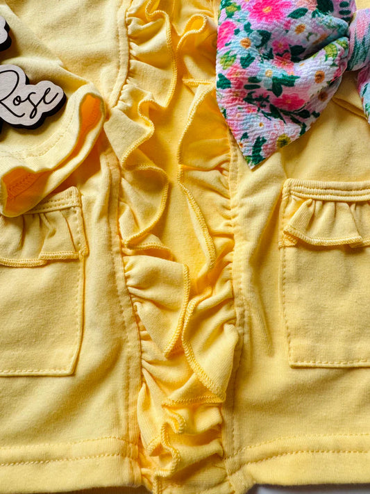 Ruffle Cardigan | Banana