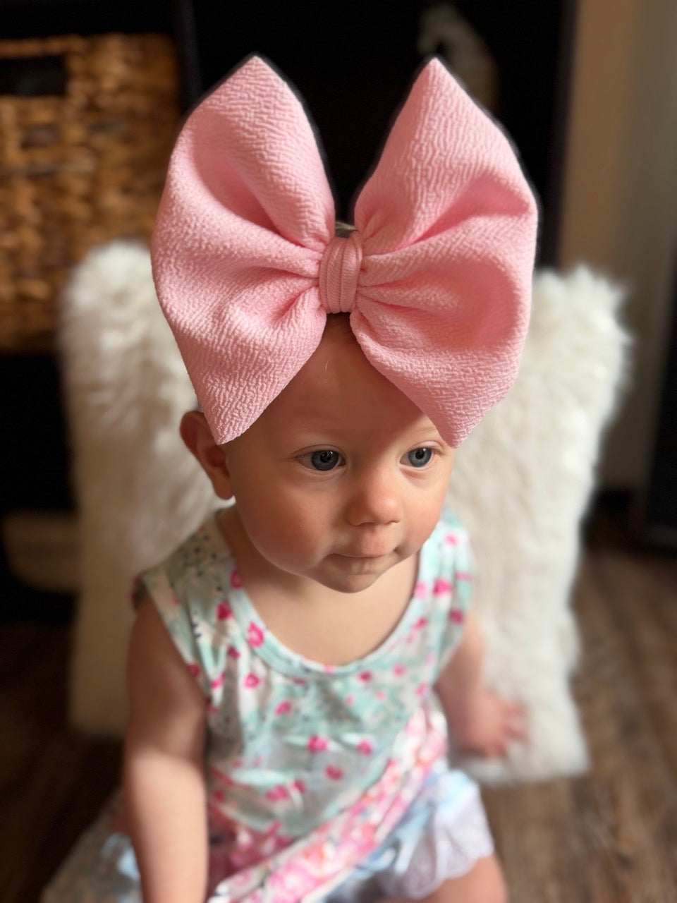 Solid Bow | Cotton Candy