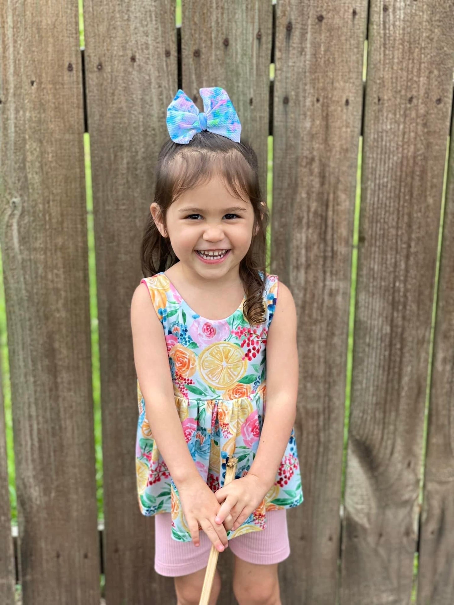 Tie Dye Bow | Cotton Candy Apple Infusion