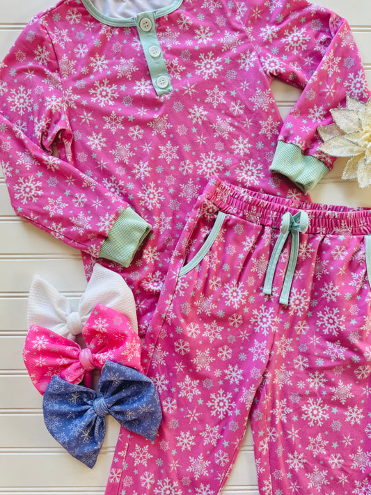 BAMBOO 2 Piece Set | Blush Blizzard